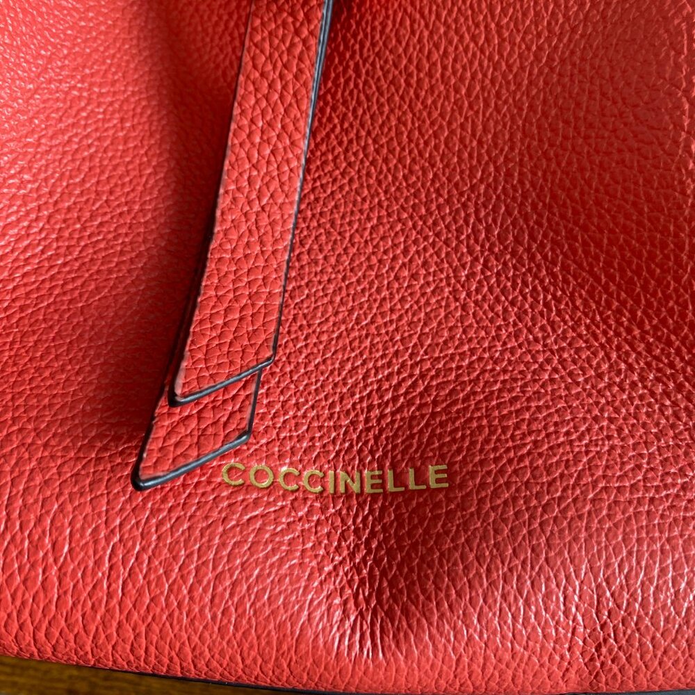 Coccinelle Red Italian Leather Sling Bag Designer – Gently Used - Picture 4 of 8